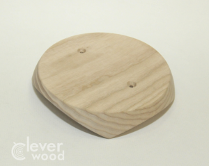 Накладка деревянная D138 для светильников на бревно, Clever Wood