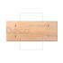 Накладка 3 местная деревянная на бревно D300 мм, ясень без тонировки, DecoWood ОМ3-300