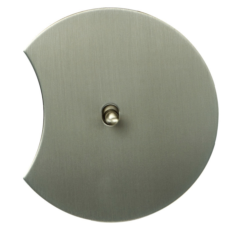 Выключатель тумблерный 1 кл. (внутренний монт.) капля дополнит., Никель, Аrt Salvador EU010201A01