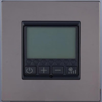 Терморегулятор теплого пола электронный, Темн. хром, Navarra Salvador SJAN88DC16 