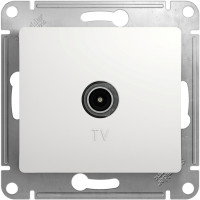 Розетка телевизионная TV оконечная, Белый, Glossa SE GSL000193