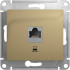 Розетка компьютерная RJ45 Cat. 5e, Титан, Glossa SE GSL000481K