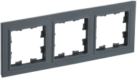 Рамка 3 местная, Графит, Brite IEK BR-M32-K53
