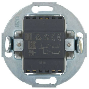 Выключатель тумблерный 2 кл., Белый, Vintage LK Studio 882304-1