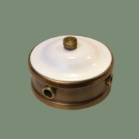 Распаечная коробка из латуни D95, белая, Romatti Людвиг LDG36 