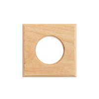 Рамка 1 местная деревянная под электрику Salvador на бревно D220, Ясень без тонировки, DecoWood СМС1-220