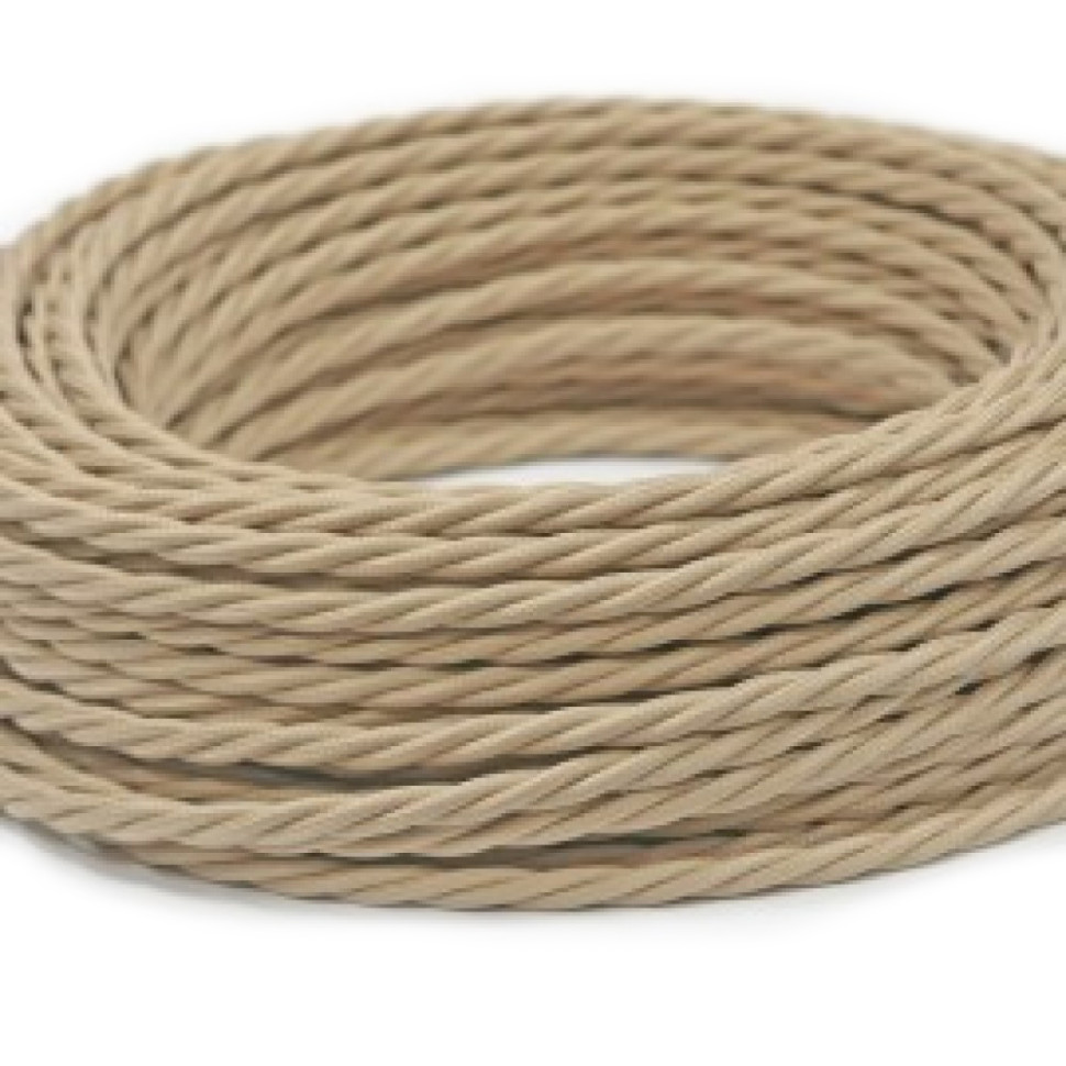 Ретро кабель витой 2x4 Капучино, Interior Wire ПРВ2400-КПЧ (1 метр) Ретро кабель витой 2x4 Капучино, Interior Wire ПРВ2400-КПЧ (1 метр)