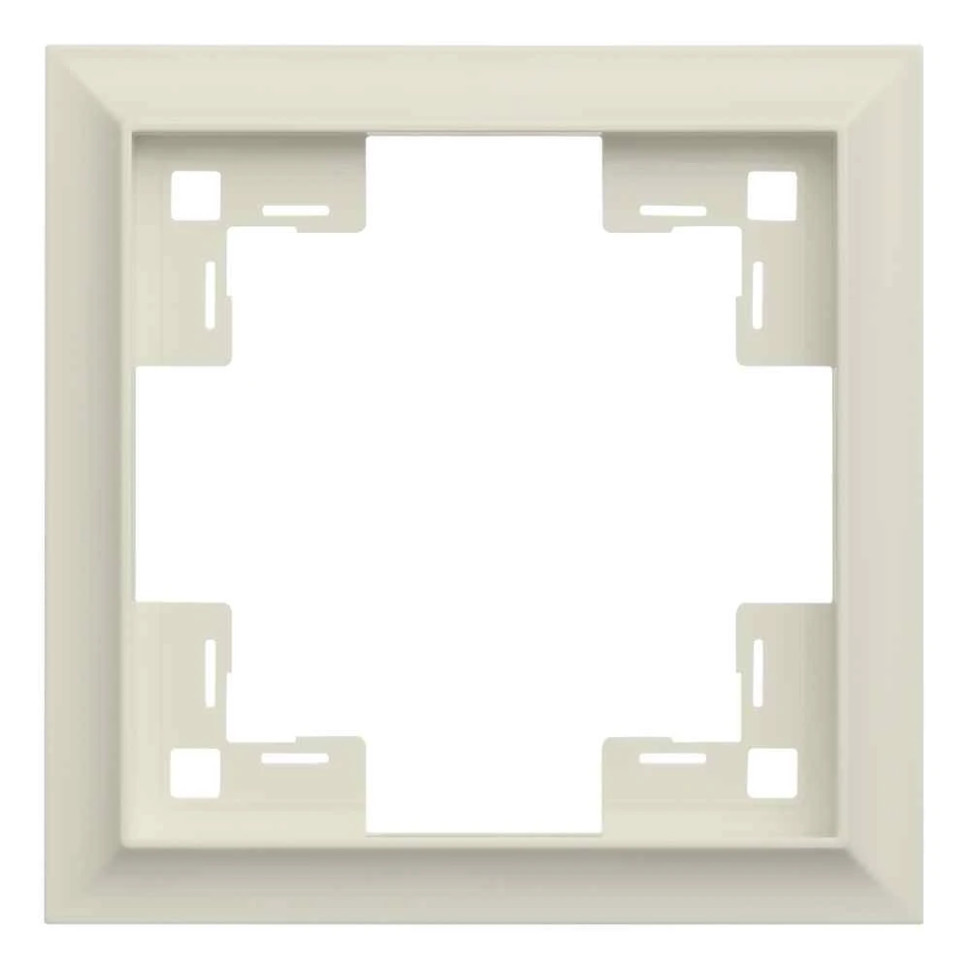 Рамка 1 местная, Кремовый сатин, Standart Rikett 35810 MC