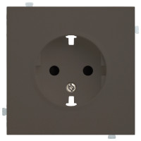 Лицевая панель розетки с З/К, Капучино, Rikett 35632 CP