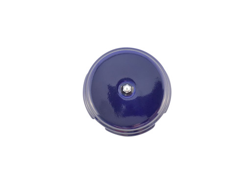 Распаечная коробка керамика D93х47 azzurra лузурный, серебристая фурнитура Leanza КРЛС