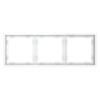 Рамка 3 местная, пластик, Белый матовый, Voltum S70 VLS100302