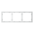 Рамка 3 местная, пластик, Белый матовый, Voltum S70 VLS100302