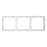Рамка 3 местная, пластик, Белый матовый, Voltum S70 VLS100302