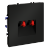 Розетка акустическая 4-местная, Черный матовый, S70 Voltum VLS060308 Розетка акустическая 4-местная, Черный матовый, S70 Voltum VLS060308