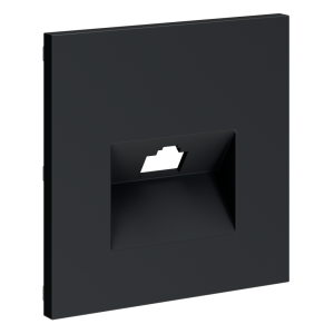 Лицевая панель для розетки компьютерной RJ45 Cat.6, Графит, S70 Voltum VLS001307