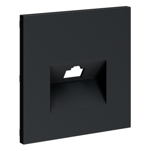 Лицевая панель для розетки компьютерной RJ45 Cat.6, Графит, S70 Voltum VLS001307