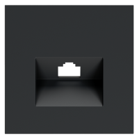 Лицевая панель для розетки компьютерной RJ45 Cat.6, Графит, S70 Voltum VLS001307