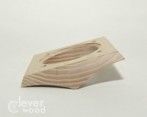 Накладка 1 местная межблокхаусная деревянная 118x118, Clever Wood
