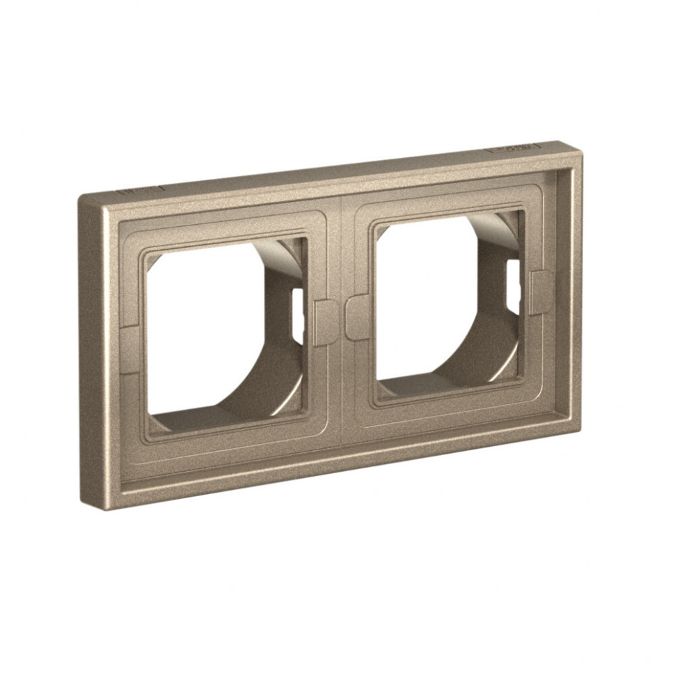 Рамка 2 местная IP44, Шампань, ArtGallery SE GAL440502