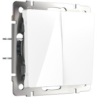 Кнопка без фиксации 2 кл., Белый, Werkel W1122401