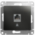Розетка компьютерная RJ45 Cat. 5e, Антрацит, Glossa SE GSL000781K