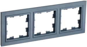 Рамка 3 местная, Маренго, Brite IEK BR-M32-K35