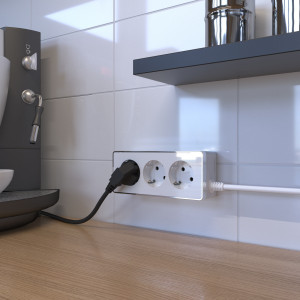 Удлинитель 3 местный с З/К, Белый, Galant Werkel W6523601