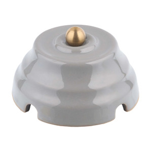 Распаечная коробка керамика D90х45 без подложки, Серый, Астория Interior Electric