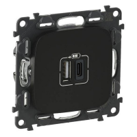 Розетка USB для зарядки A+C, антрацит, Valena Allure Legrand 754968
