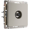 Розетка телевизионная TV оконечная, Дымчатый, Werkel W1283004