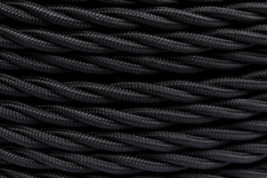 Ретро провод витой 2x2,5 Черный матовый, Jantera JTW.722.TM01.050