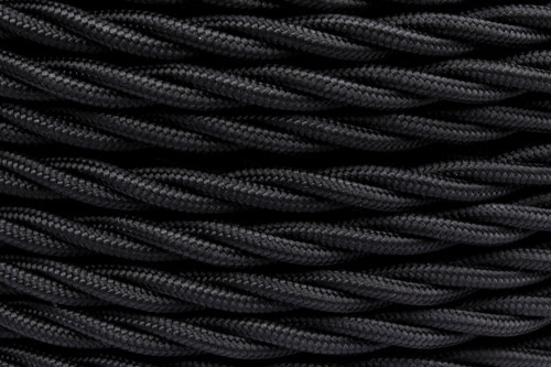 Ретро провод витой 2x2,5 Черный матовый, Jantera JTW.722.TM01.050