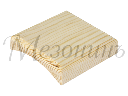 Накладка 1 местная Классика деревянная 90х90х20 на бревно D200-220, ТД МезонинЪ GE70771-00