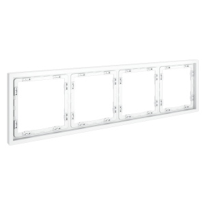 Рамка 4 местная, пластик, Белый матовый, Voltum S70 VLS100402