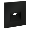 Лицевая панель для розетки компьютерной RJ45 Cat.6, Черный матовый, S70 Voltum VLS001308