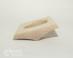 Накладка 1 местная межблокхаусная деревянная 154x118, Clever Wood