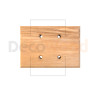 Накладка 1.5 местная деревянная на бревно D300 мм, ясень без тонировки, DecoWood ОМ1.5-300