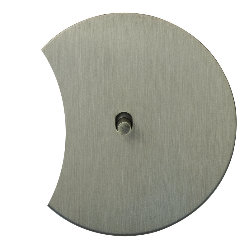 Выключатель тумблерный 1 кл. (внутренний монт.) цилиндр дополнит., Никель, Аrt Salvador EU010201B01