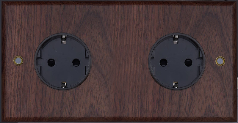 Розетка 2-ая с З/К (внутренний монт.), Oрех, Zaragoza Salvador WBY3B3A11 Розетка 2-ая с З/К (внутренний монт.), Oрех, Zaragoza Salvador WBY3B3A11