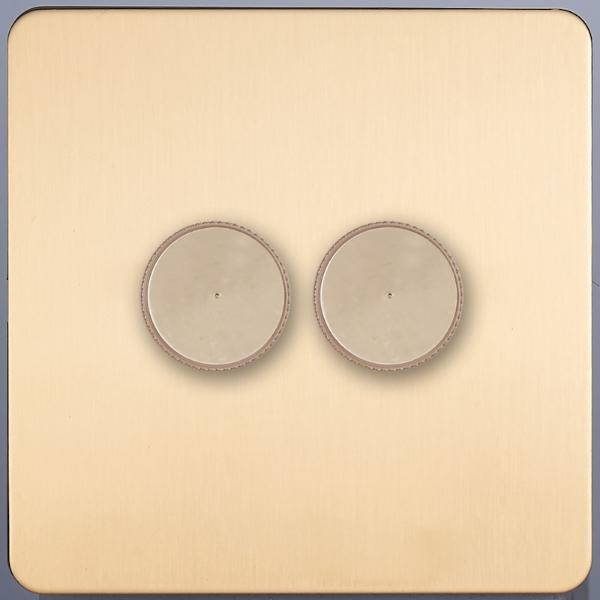 Ретро диммер 2 кл. 20-500Вт 250В (внутренний монт.), Золото, Merida Salvador SBAN33B3A9