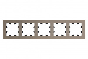 Рамка 5 местная, металл, Латунь, AtlasDesign Nature SE ATN312205