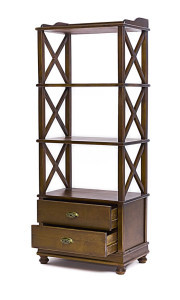 Стеллаж Трике-4 из массива березы, Орех, TADORNA 113А-N