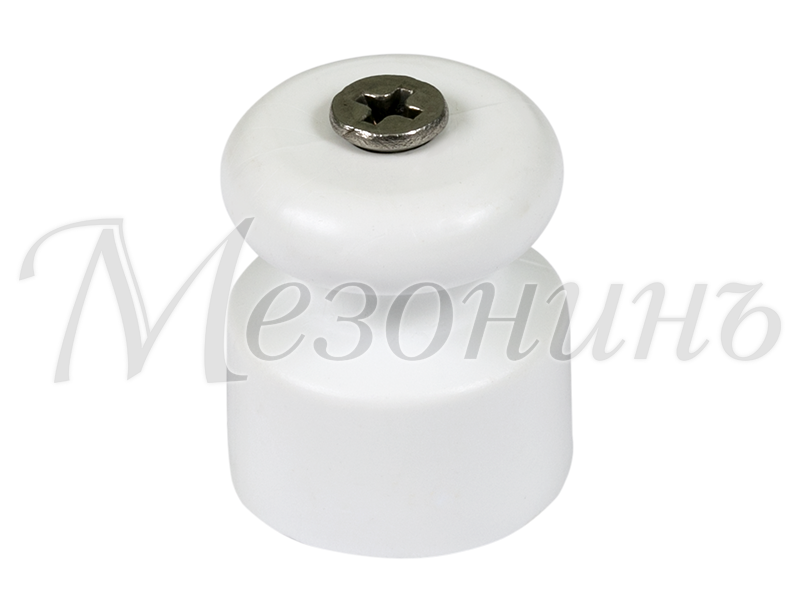 Кабельный изолятор пластик, белый, ТМ МезонинЪ GE70017-01