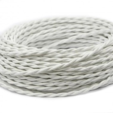 Ретро кабель витой 2x4 Белый, Interior Wire ПРВ2400-БЕЛ (1 метр) Ретро кабель витой 2x4 Белый, Interior Wire ПРВ2400-БЕЛ (1 метр)