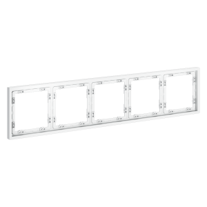 Рамка 5 местная, пластик, Белый матовый, Voltum S70 VLS100502