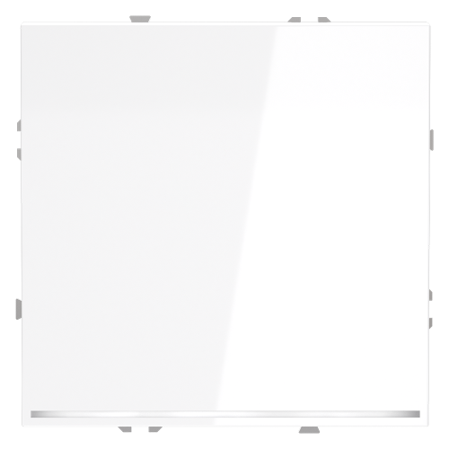 Выключатель 1кл. с подсв., Белый глянцевый, Voltum S70 VLS010201