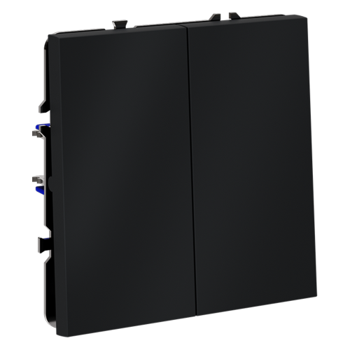 Выключатель проходной 2-кл., Графит, VOLTUM S70 VLS020307