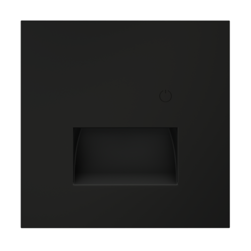 Лицевая панель для подсветки светодиодной с датчиком, Черный матовый, S70 Voltum VLS002408