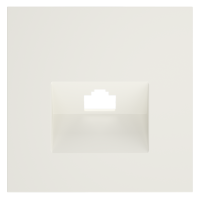 Лицевая панель для розетки компьютерной RJ45 Cat.6, Хлопок, S70 Voltum VLS001313