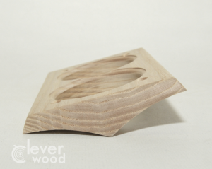 Накладка 2 местная межблокхаусная деревянная 190x118, Clever Wood